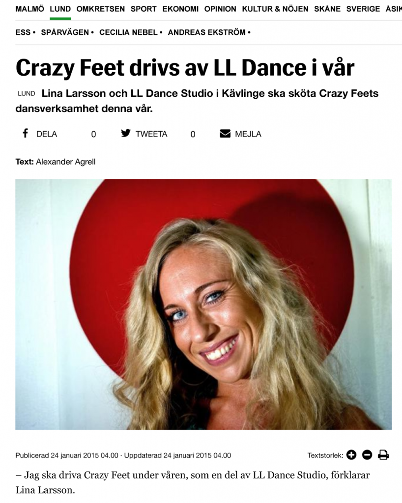 Crazy Feet drivs av LL Dance i vår - Sydsvenskan-1